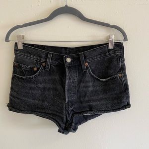Levi’s black cutoff shorts